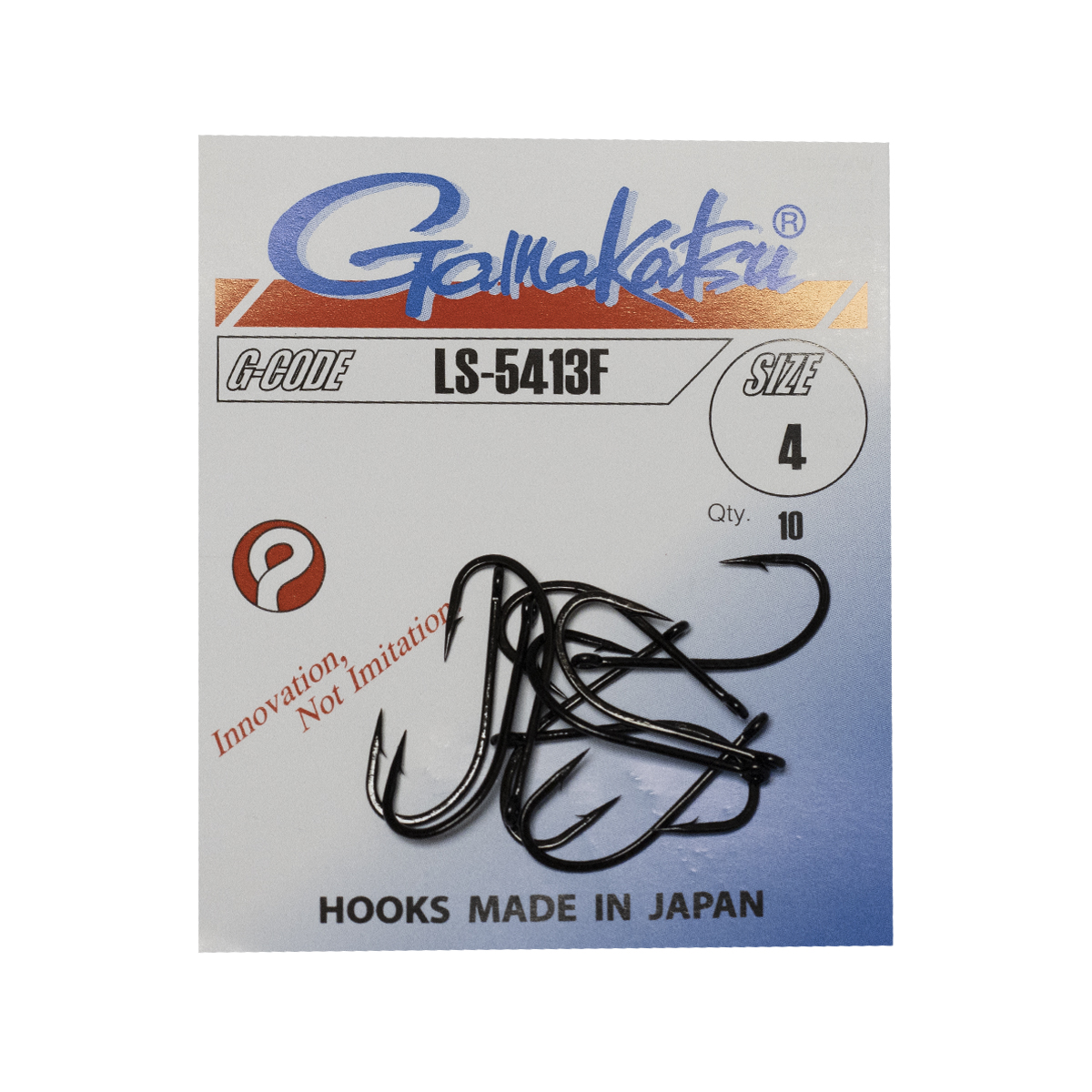 Крючки Gamakatsu LS-5413F Black N/L №4 9pc
