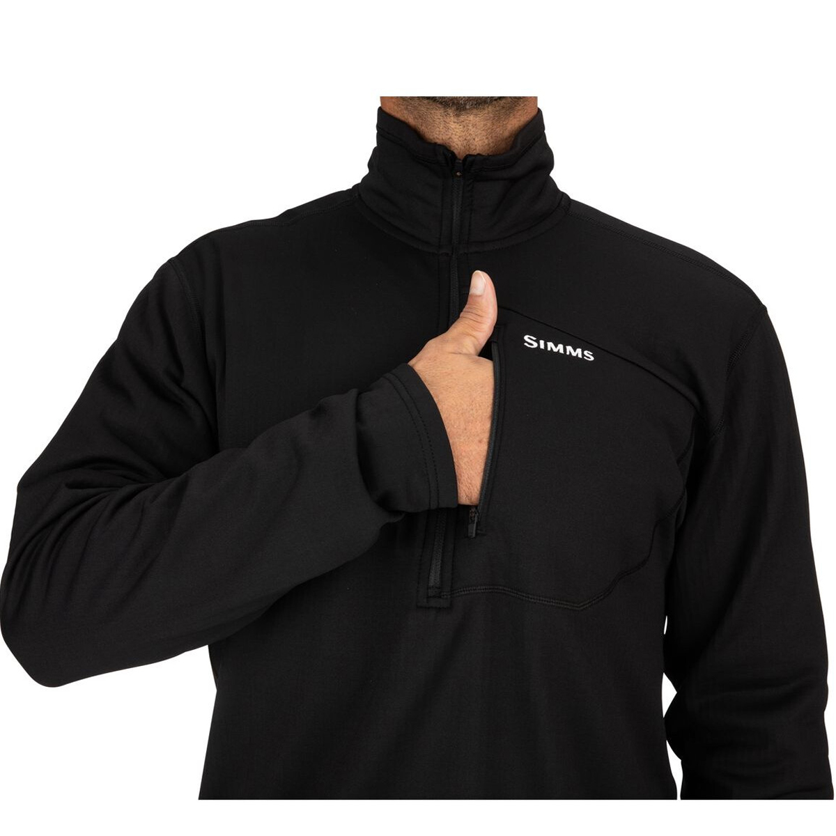 Реглан Simms Thermal 1/4 Zip Top Black L фото 3