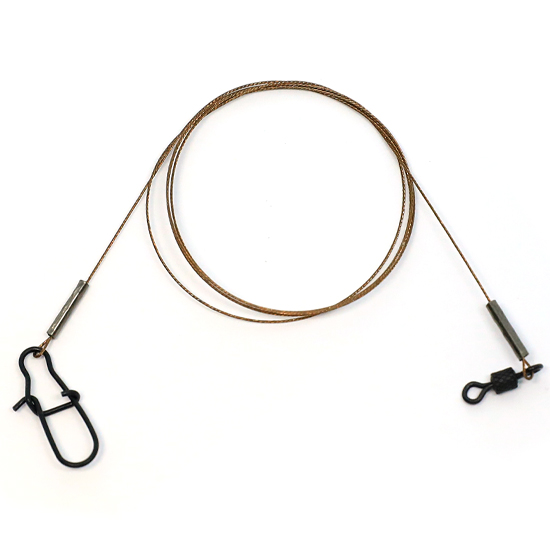 Поводок Python стальной 1х7 AFW 25cm 9kg 2pc фото 18