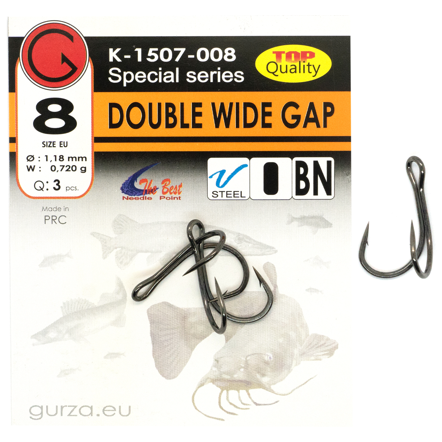 Двойник Gurza Double Wide Gap Shank #8 BN 3pc
