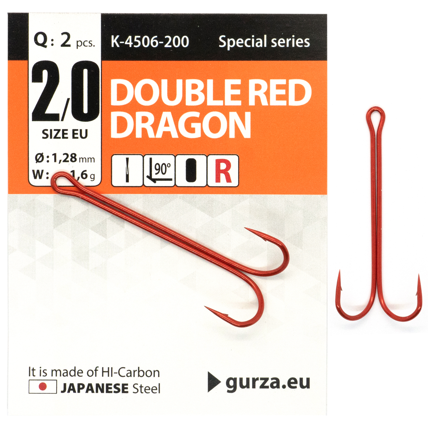 Двойник Gurza Double Red Dragon #2/0 R 2pc