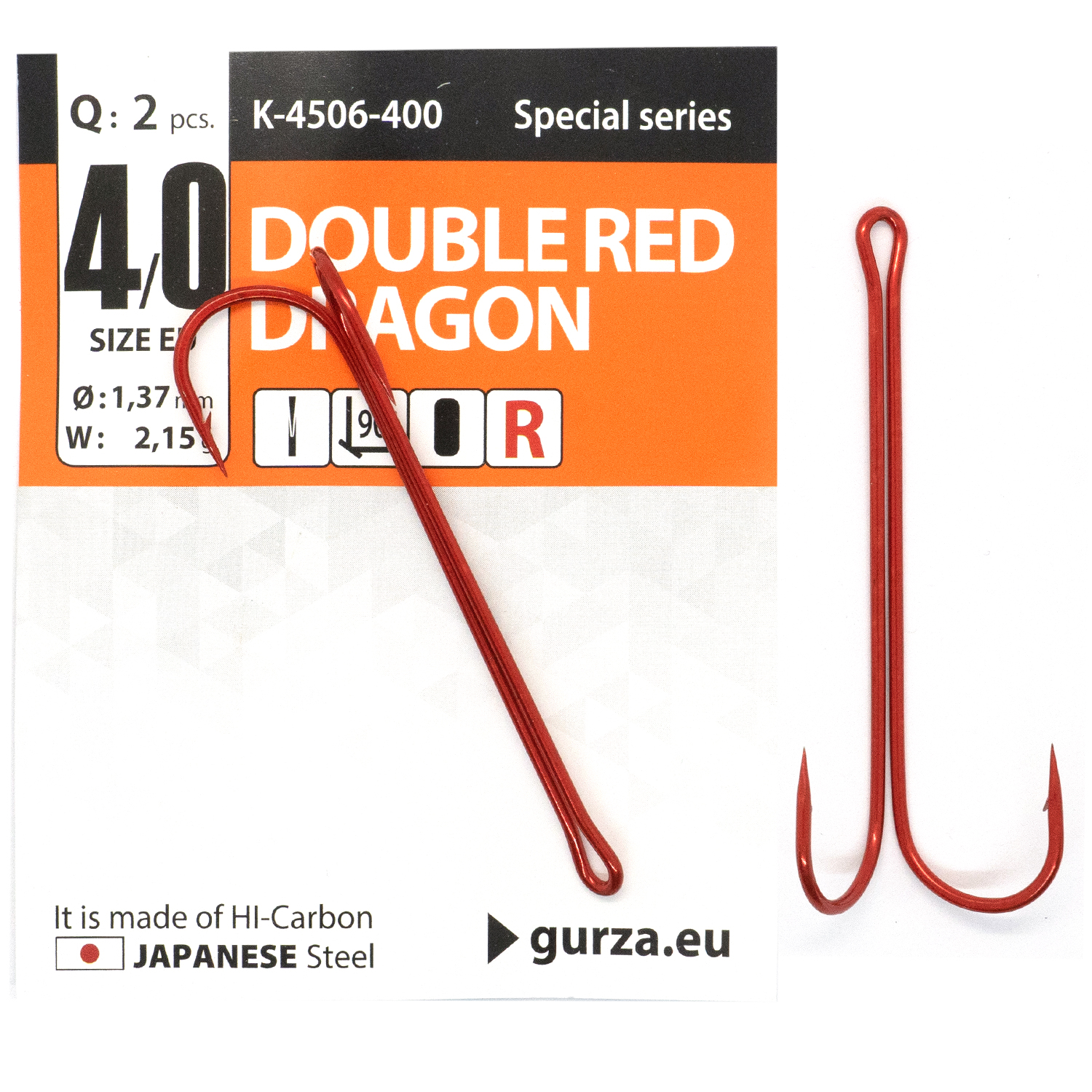 Двойник Gurza Double Red Dragon #4/0 R 2pc