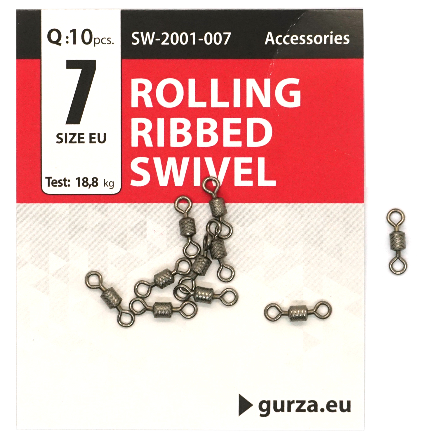 Вертлюг Gurza Rolling Ribbed Swivel BN #7 10pc