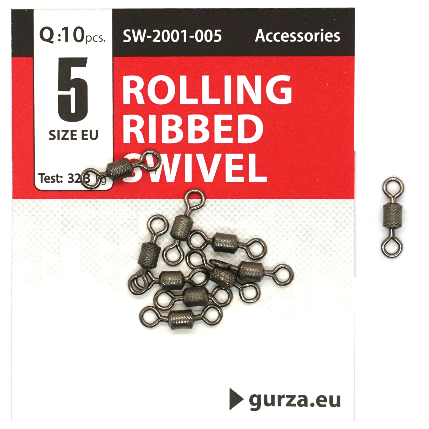 Вертлюг Gurza Rolling Ribbed Swivel BN #5 10pc