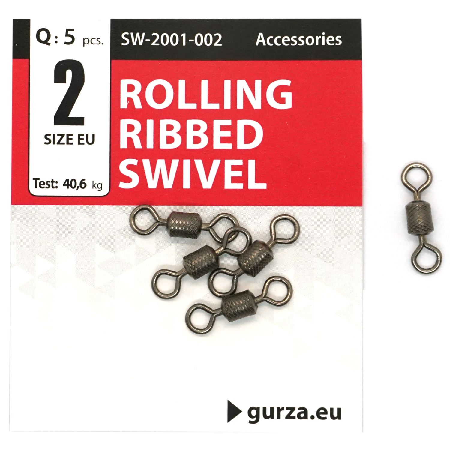 Вертлюг Gurza Rolling Ribbed Swivel BN #2 5pc