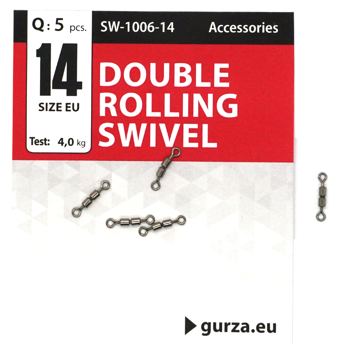 Вертлюг Gurza подвійний Double Rolling Swivel BN #14 5pc