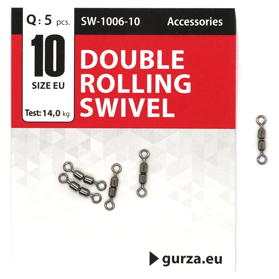 Вертлюг Gurza подвійний Double Rolling Swivel BN #10 5pc