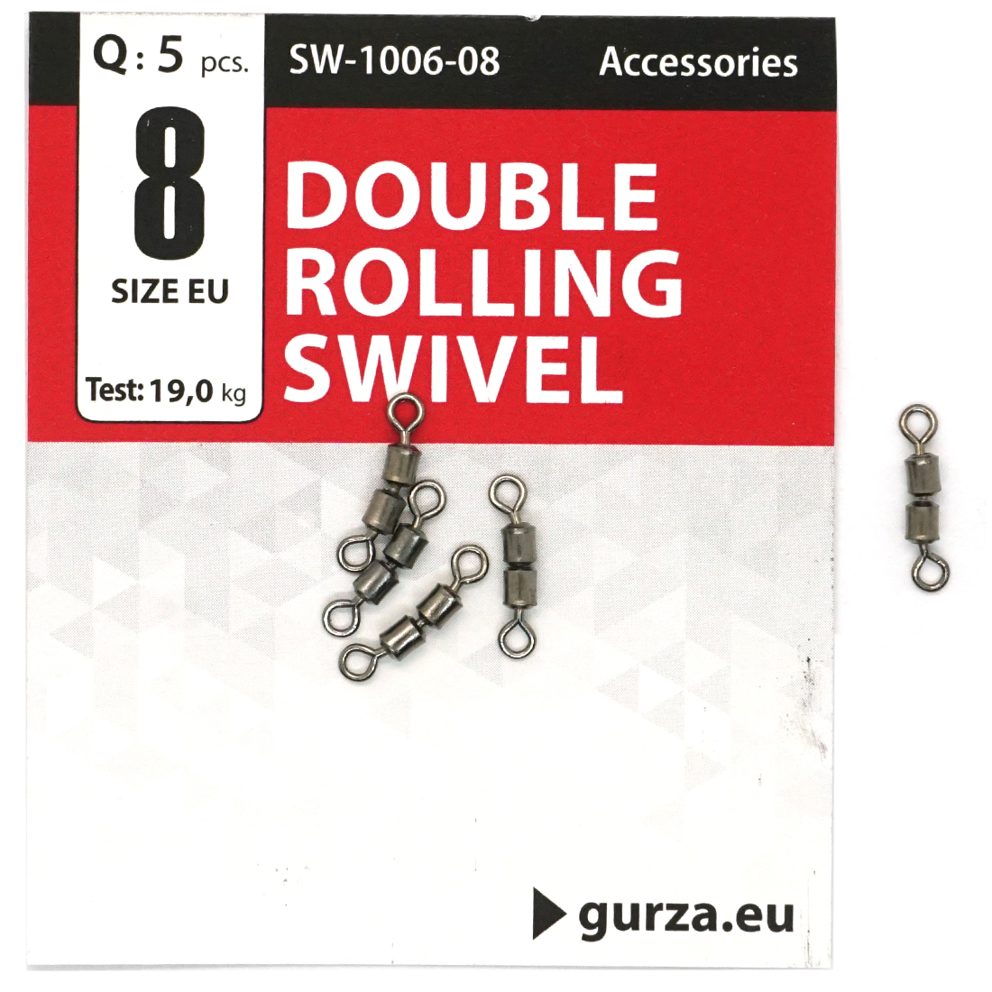 Вертлюг Gurza подвійний Double Rolling Swivel BN #8 5pc