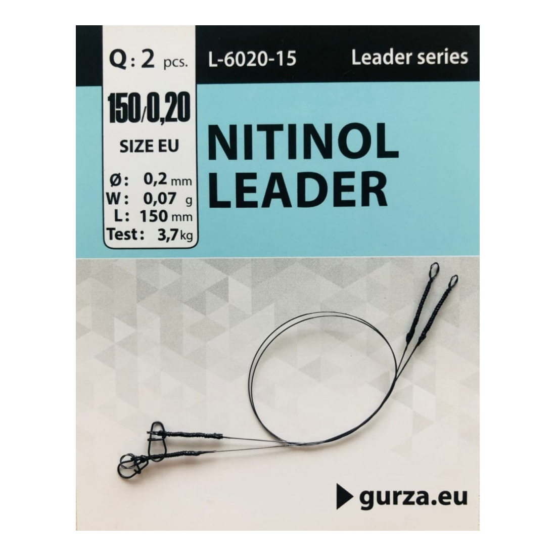 Поводок Gurza Nitinol Leader 150mm/0.20Ø 2pc
