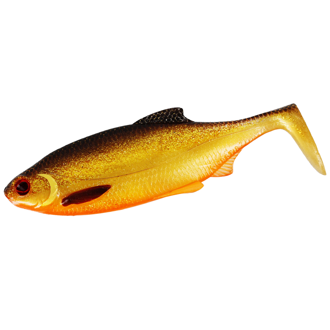 Силикон Westin Ricky the Roach Shadtail 14cm 42g #Gold Rush