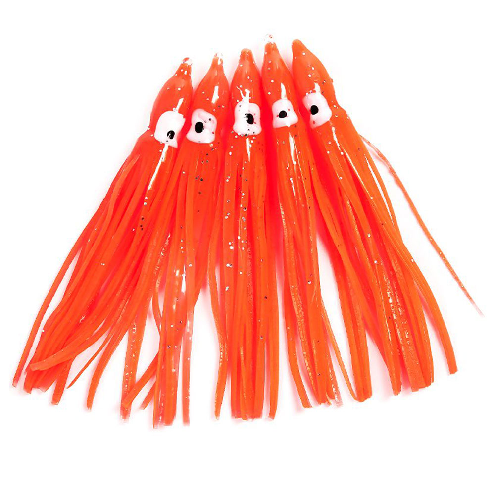 Октопус Fladen Octopus 6cm 5pc #Red