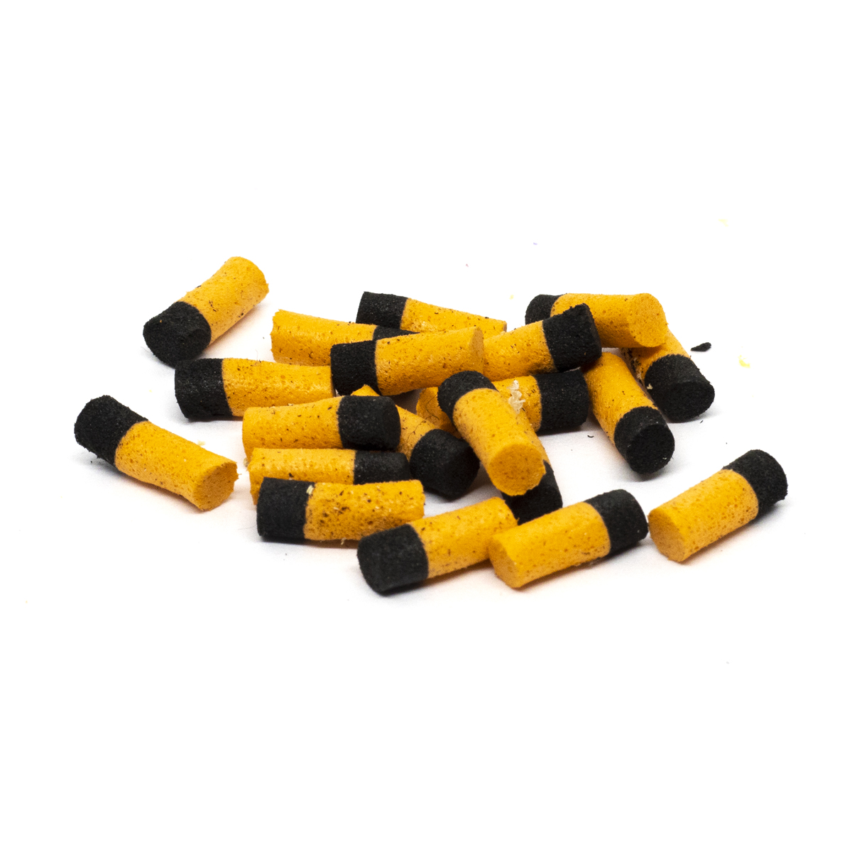 Приманка Python EVA чорно-помаранчева Ø 4mm 0.8cm 20pc