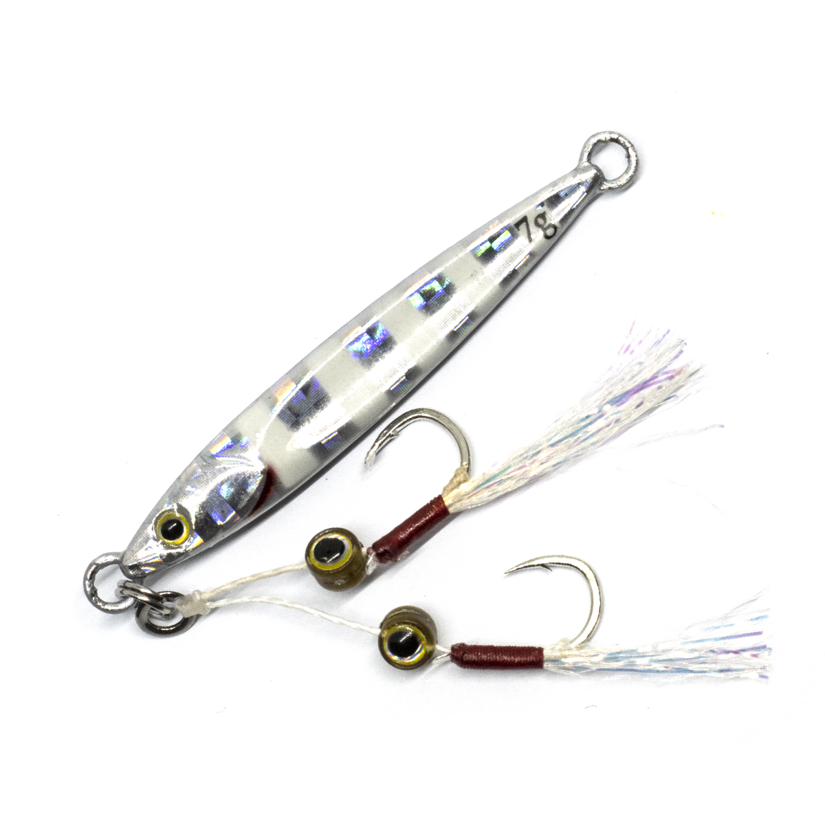 Пилькер Jackall Big Backer Fit JIG 44mm 7g #Glow Stripe/Border