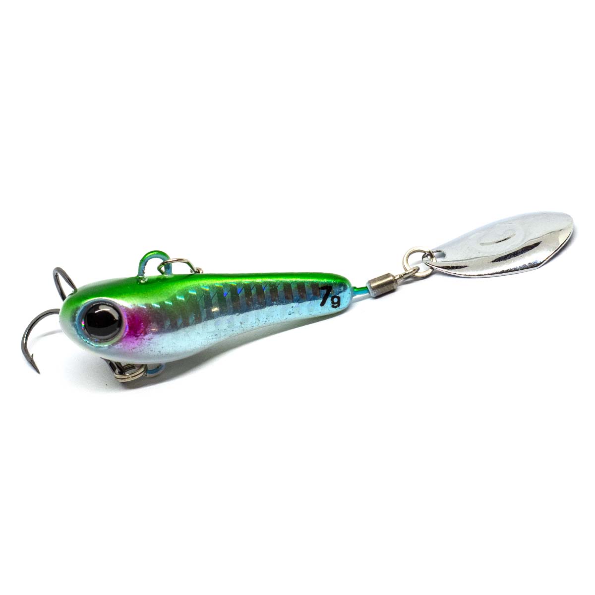 Тейл-спінер Jackall Good Meal Spin 58mm 7g #Lime Luminas/Glow
