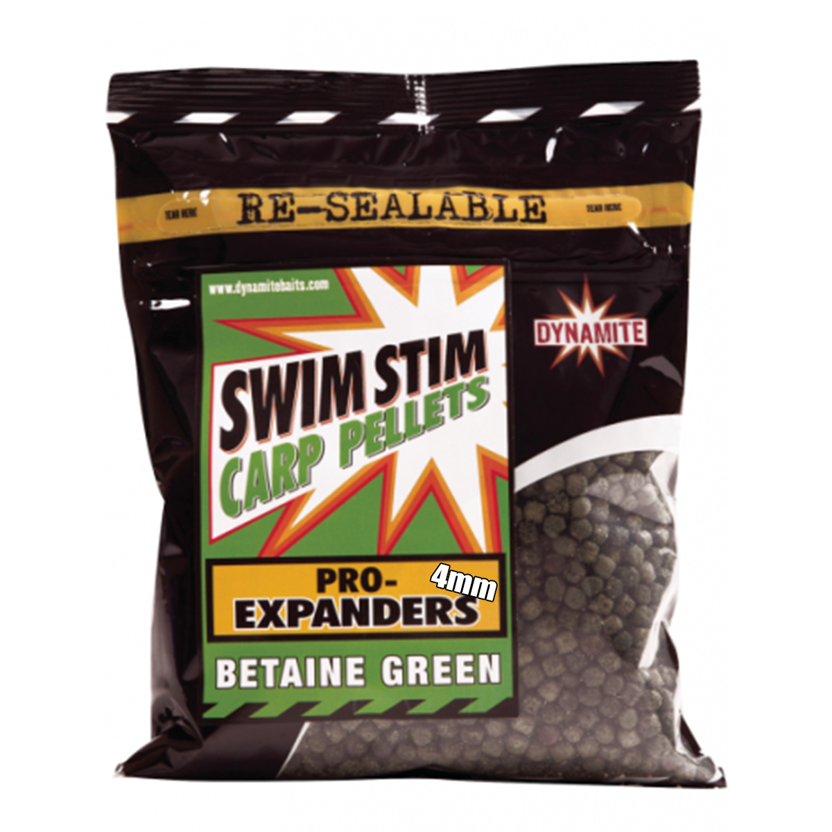 Прикормка Dynamite Baits Swim Stim Pro Expande Green 4mm 12 x 350g