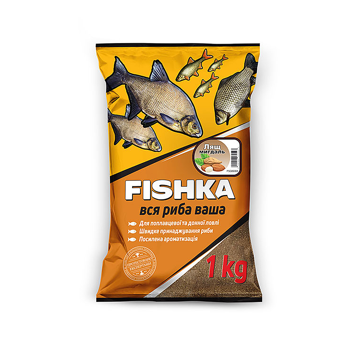 Прикормка Фишка Лящ мигдаль 1kg