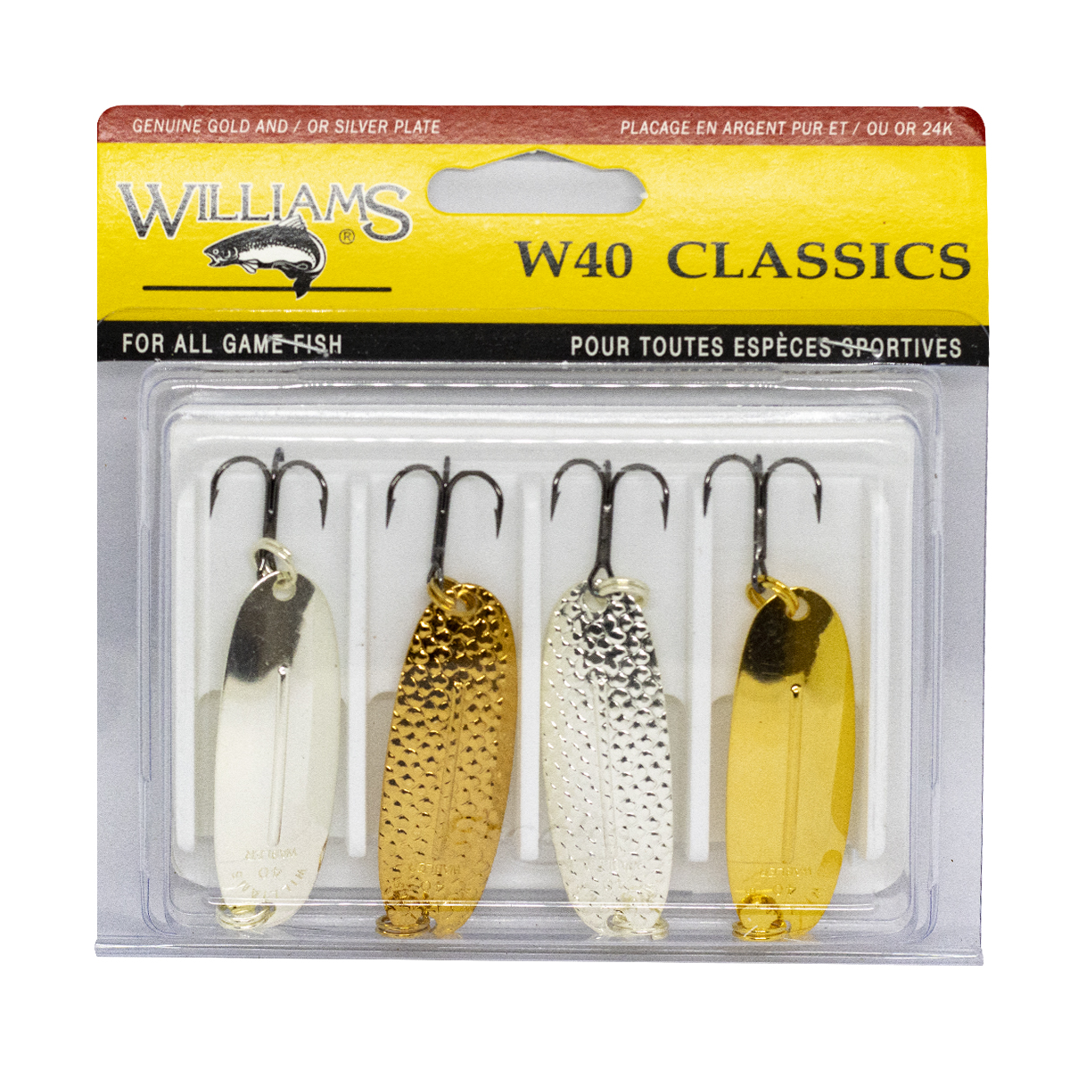 Набор блесен Williams Classic 4-Pack W40 Kit