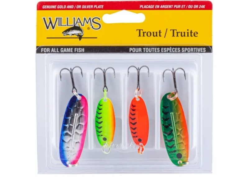 Набор блесен Williams Trout 4-Pack Williams Kit UV