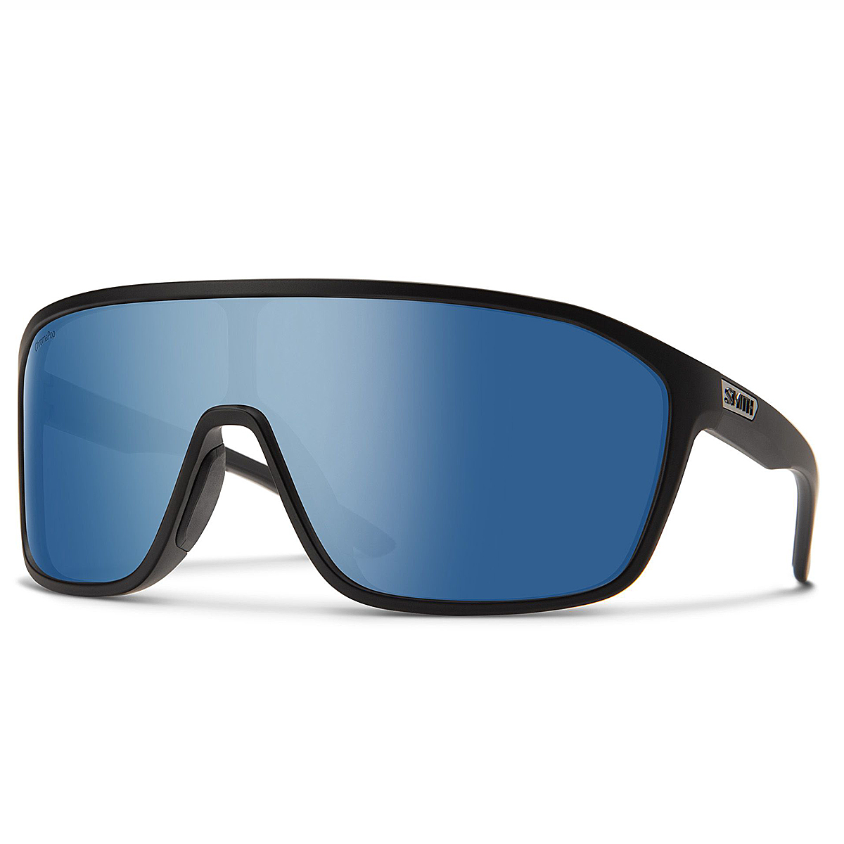 Очки солнцезащитные Smith Optics Boomtown Matte Black Polar Blue Mirror фото 2