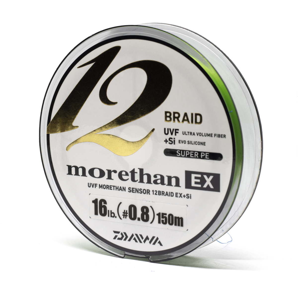 Шнур Daiwa UVF Morethan Sensor 12Braid Ex+Si 150m 7.2kg 0.148mm #0.8