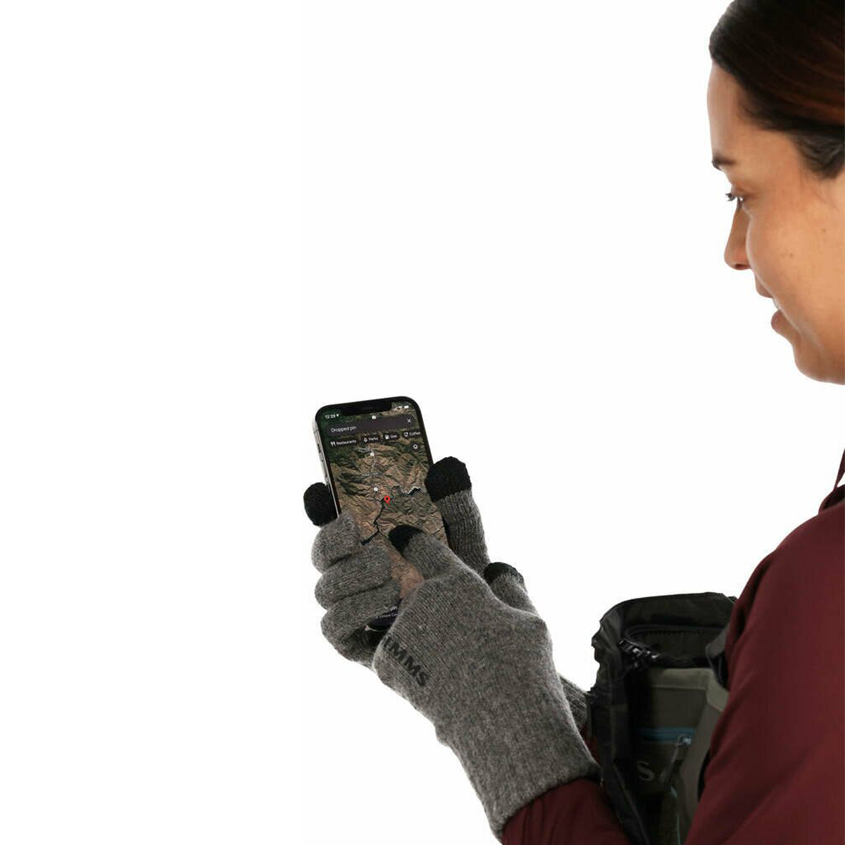 Рукавички Simms Wool Full Finger Glove Steel L/XL фото 3
