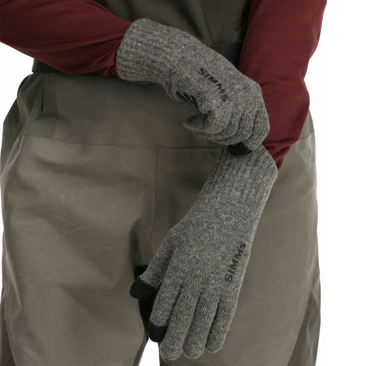 Рукавички Simms Wool Full Finger Glove Steel S/M фото 4