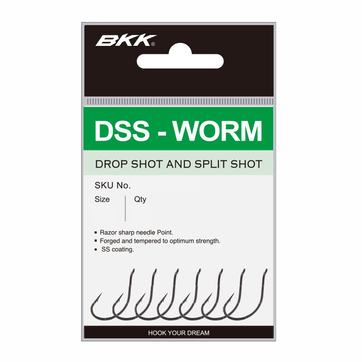 Крючок BKK для дроп шота DSS-Worm #1/0