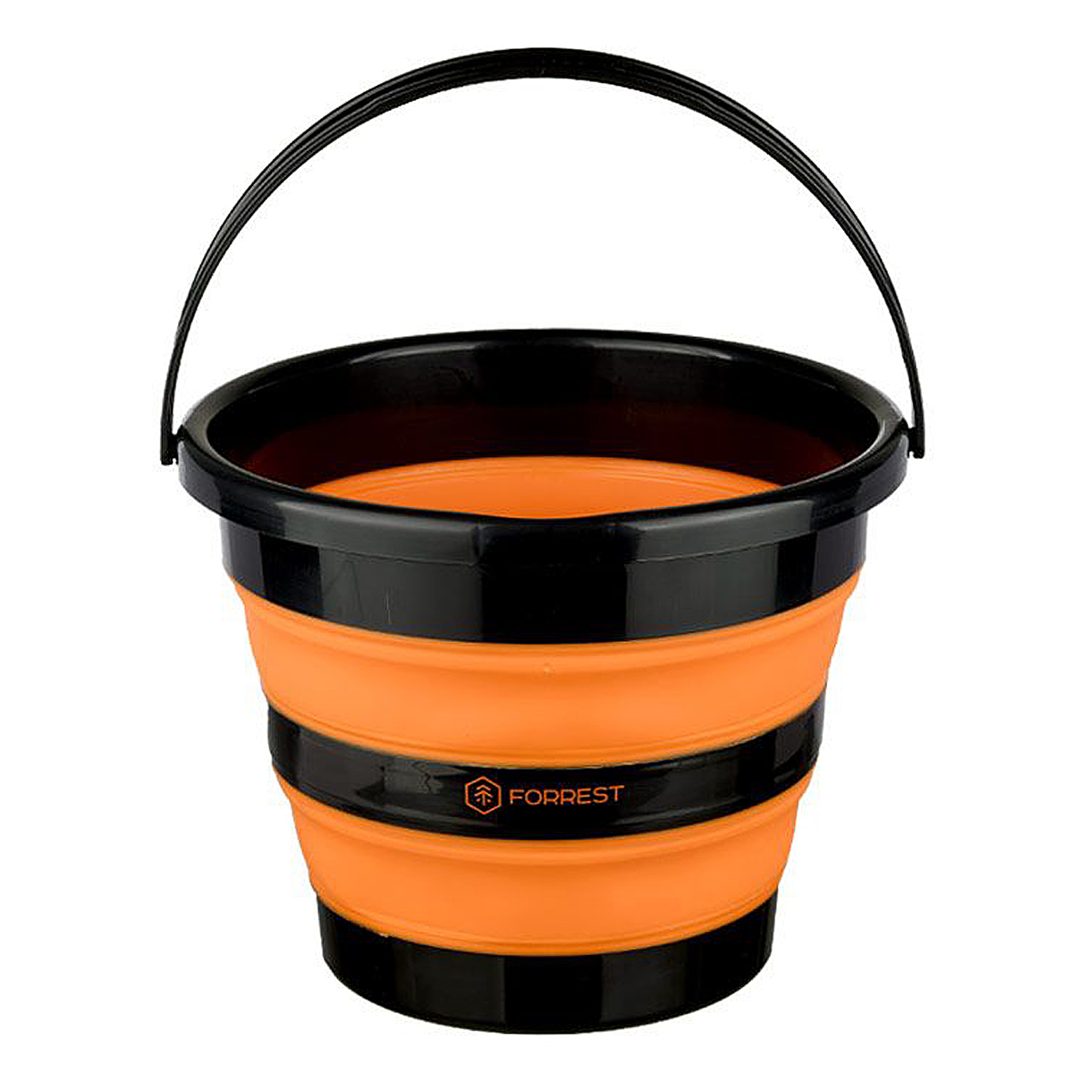 Відро Forrest Folding bucket силіконове складне помаранчевий 10L