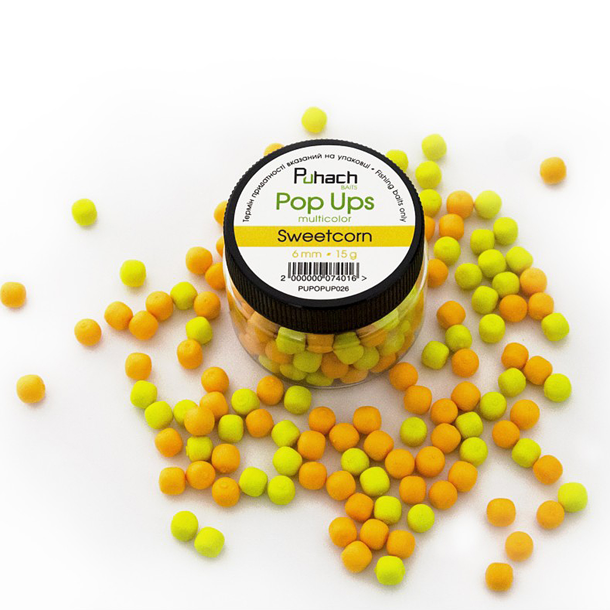 Бойли Puhach Baits Pop Ups 6mm Multicolor Acid Pear фото 36