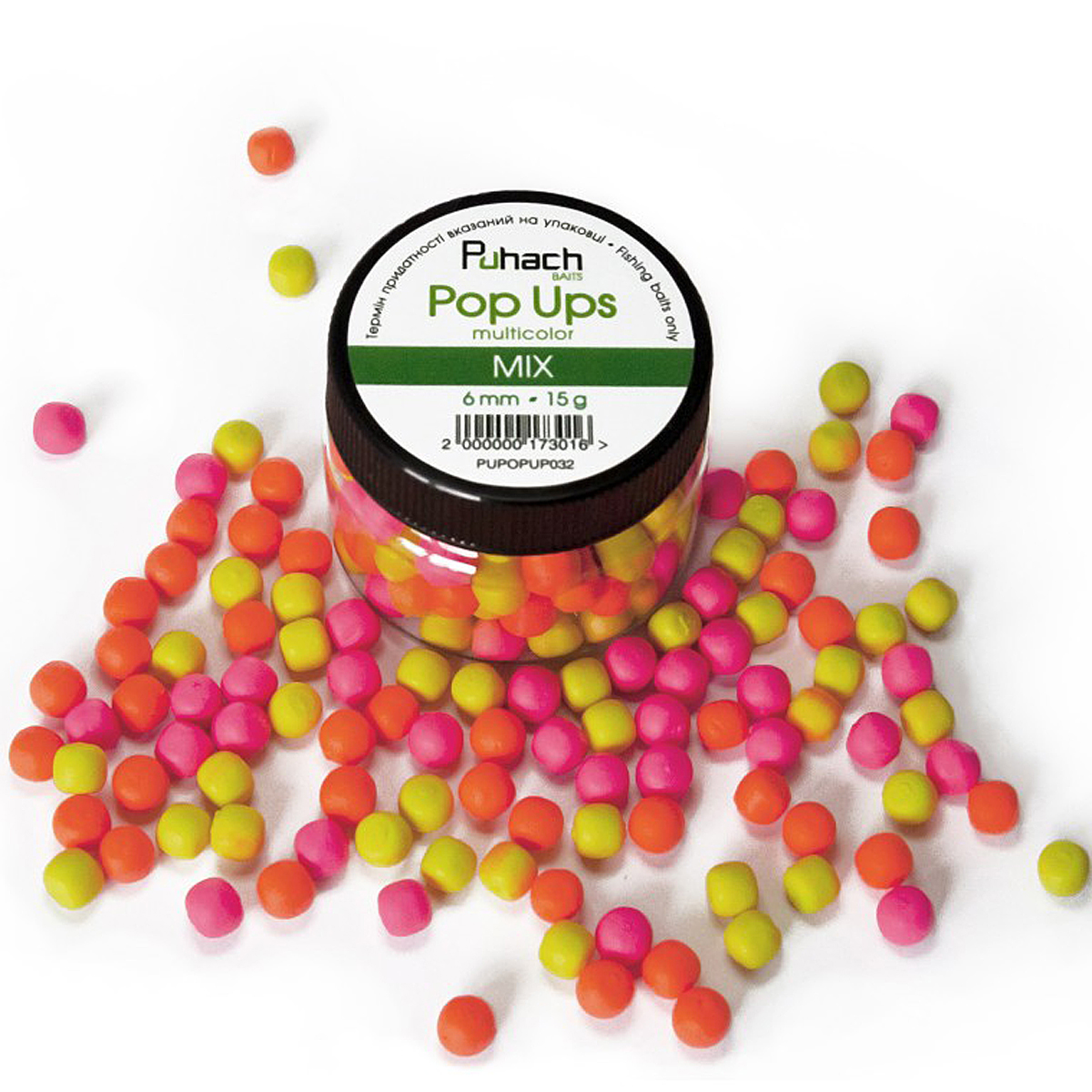 Бойлы Puhach Baits Pop Ups 6mm Multicolor Cranberry фото 57
