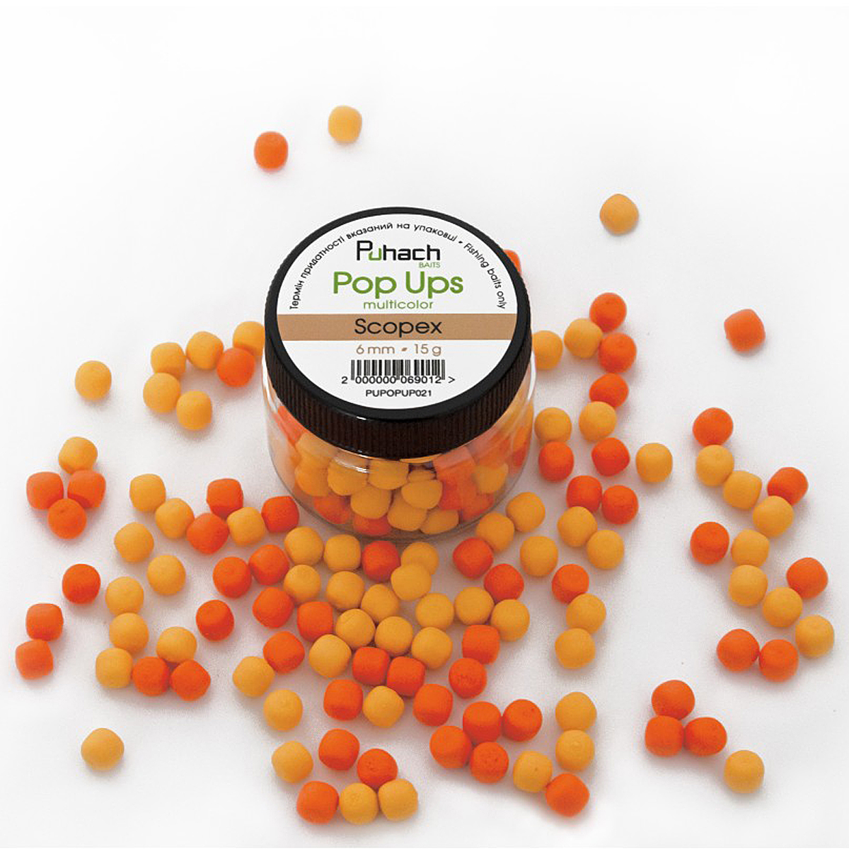 Бойлы Puhach Baits Pop Ups 6mm Multicolor Mulberry фото 52