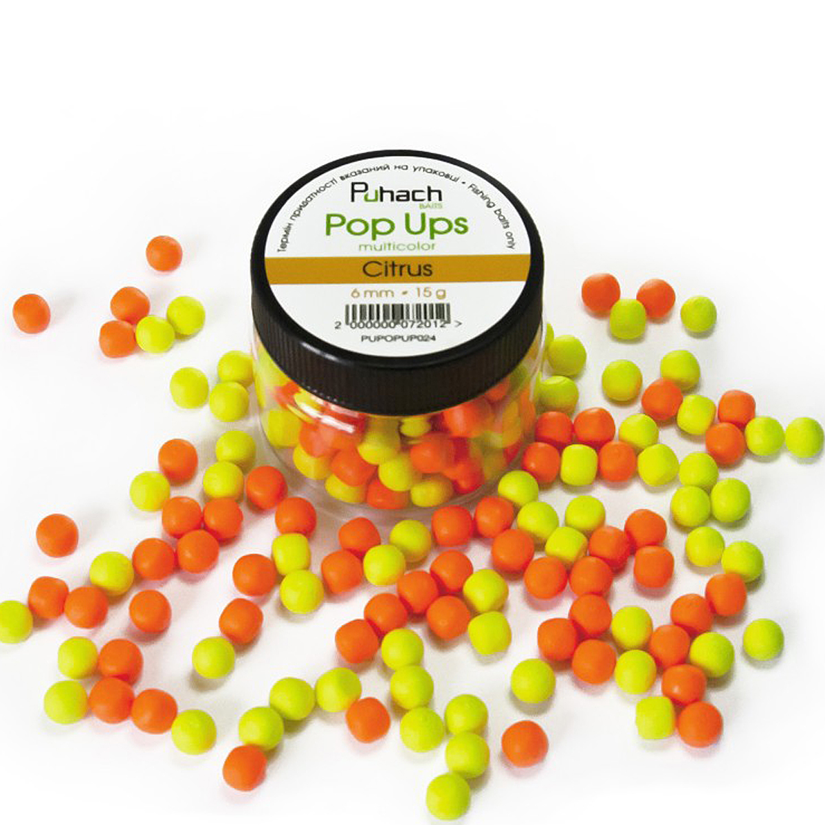 Бойлы Puhach Baits Pop Ups 6mm Multicolor Mulberry фото 55