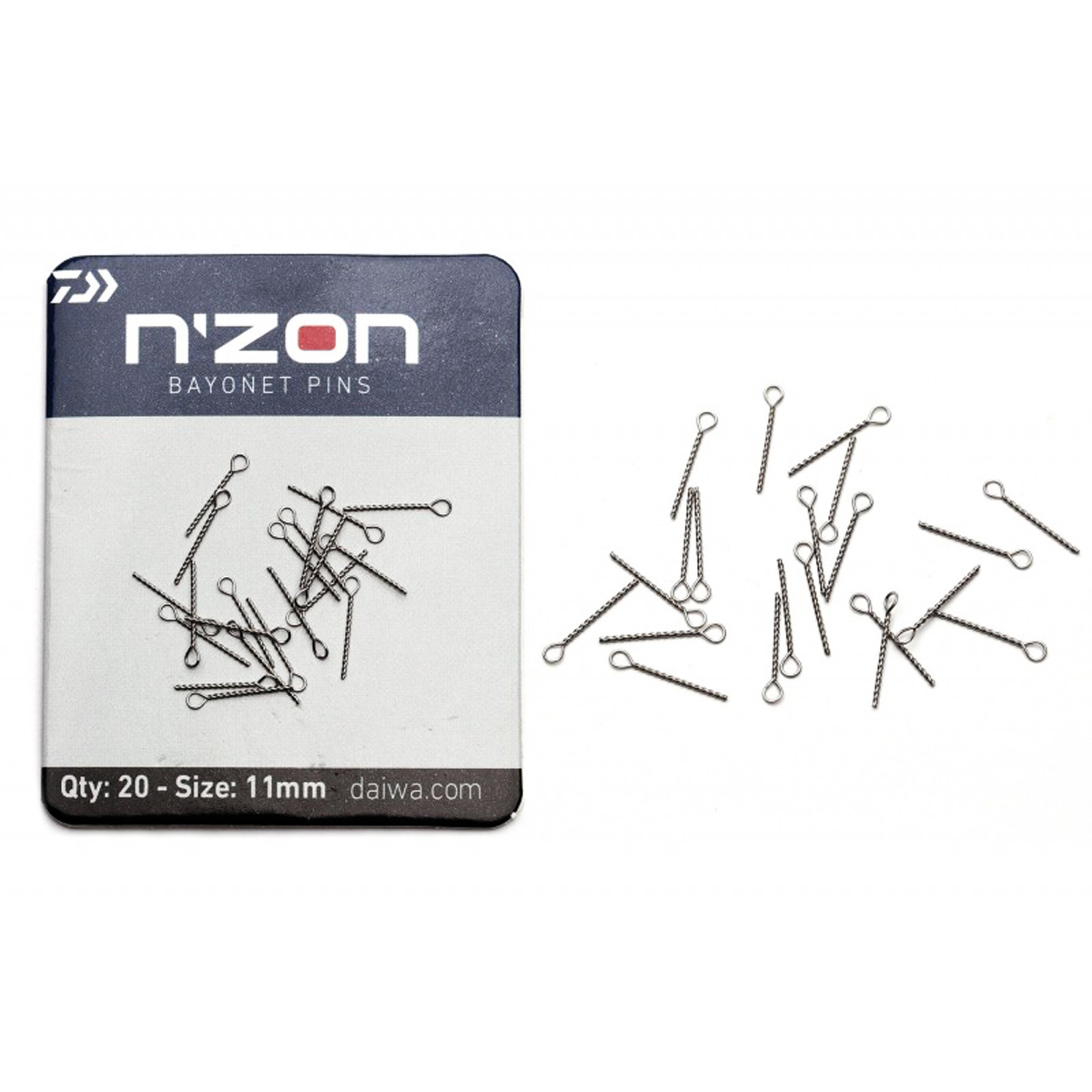 Вкрутка для бойлів Daiwa N'Zon Bayonet Pins 11mm 20pc