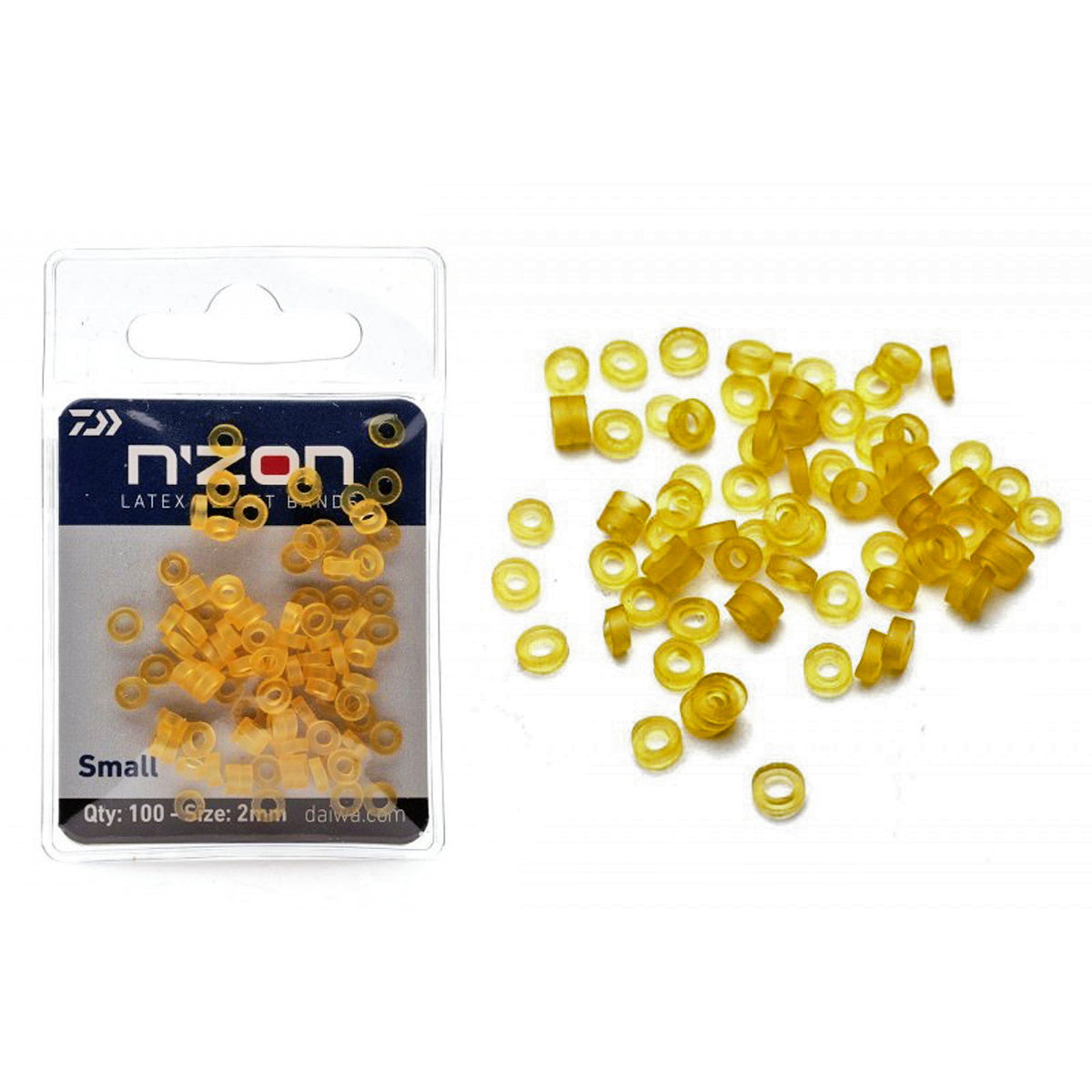 Кольцо для насадки Daiwa N'Zon Silicone Pellet Band 2mm 100pc