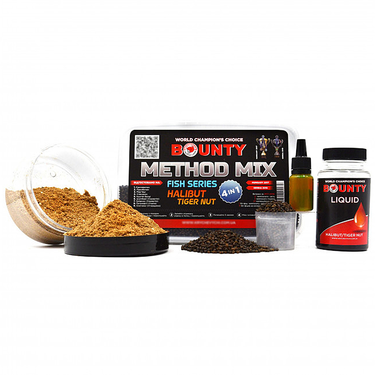 Прикормка Bounty Method Mix4in1 Halibut/Tiger Nut