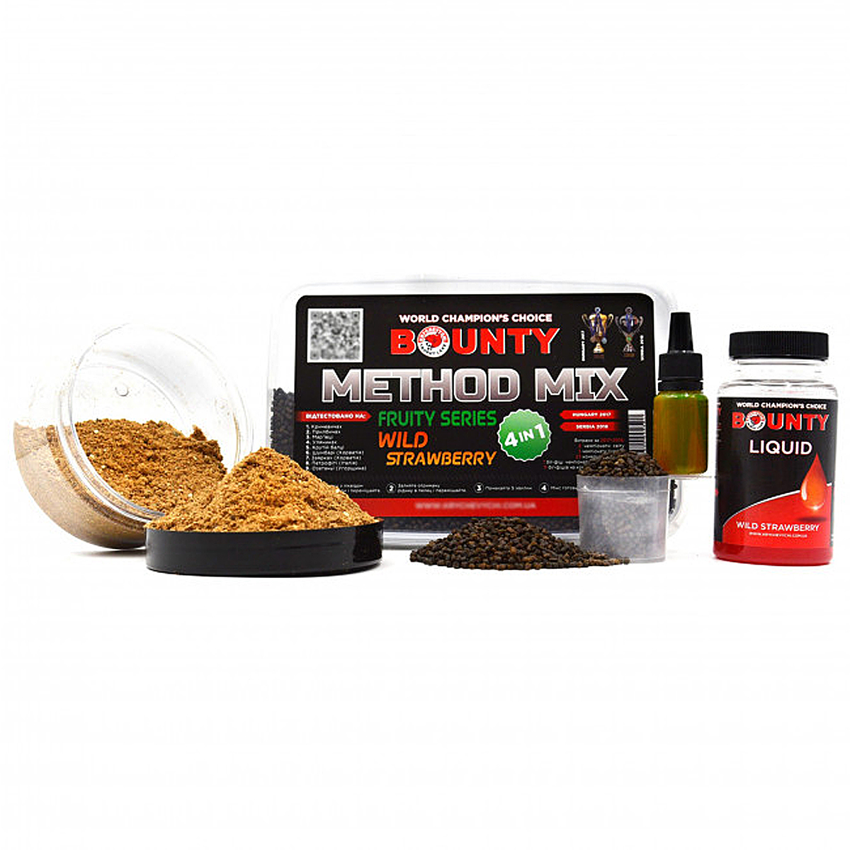 Прикормка Bounty Method Mix4in1 Wild Strawberry