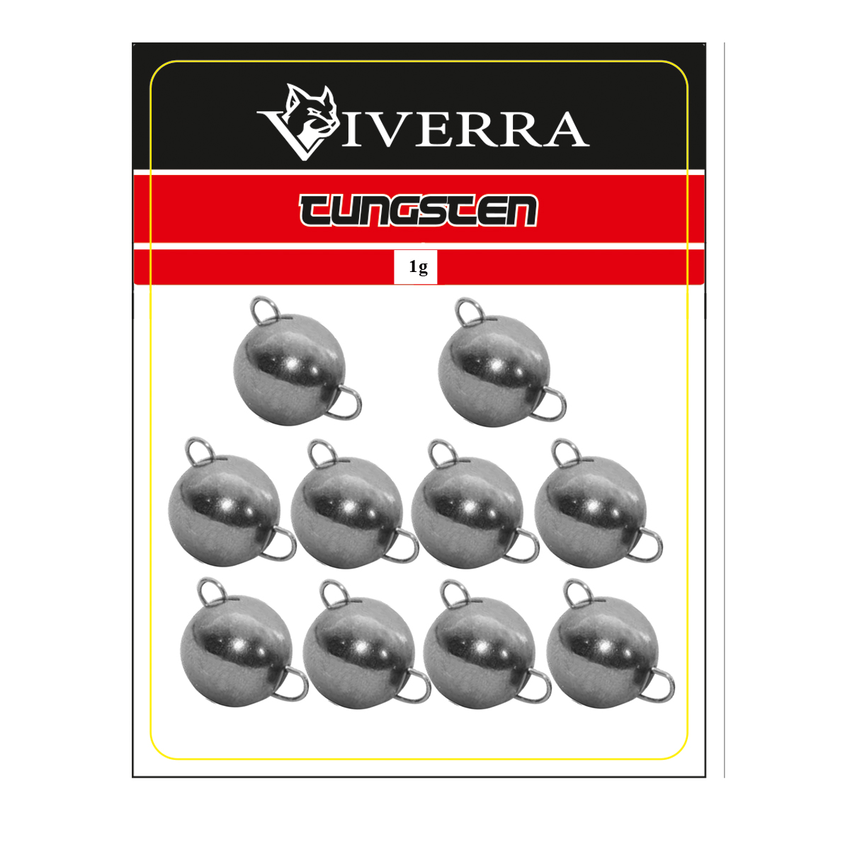 Розбірна вольфрамова чебурашка Viverra 1g Natural (10шт)