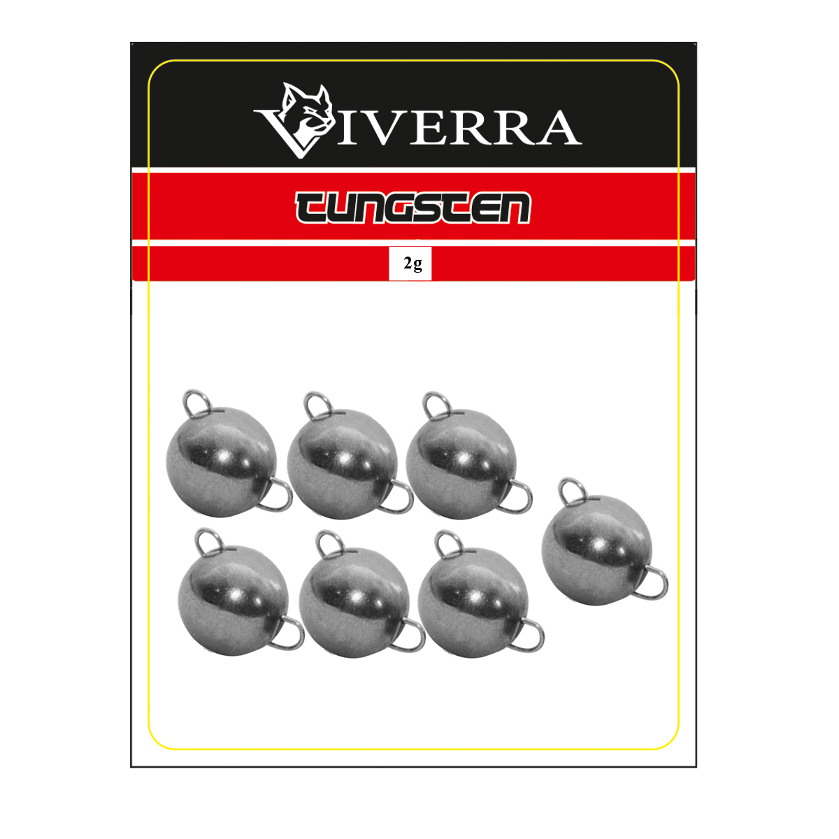 Розбірна вольфрамова чебурашка Viverra 2g Natural (7шт)