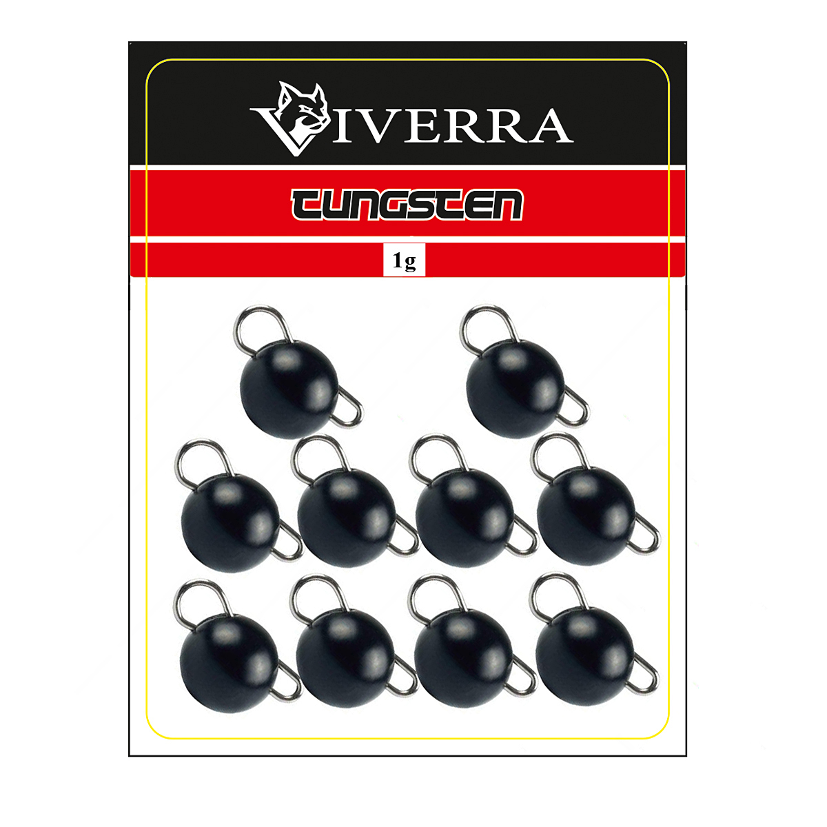 Розбірна вольфрамова чебурашка Viverra 1g Black (10шт)