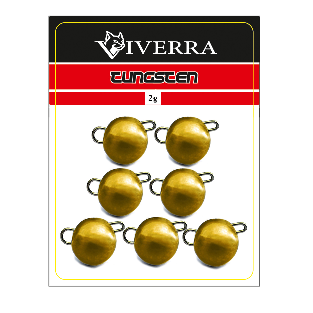 Розбірна вольфрамова чебурашка Viverra 2g Gold (7шт)
