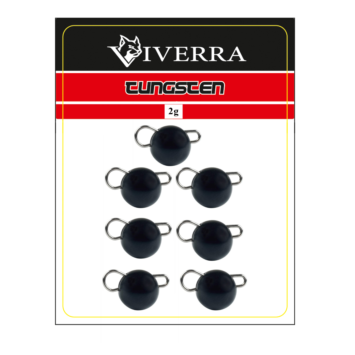 Розбірна вольфрамова чебурашка Viverra 2g Matte Black (7шт)