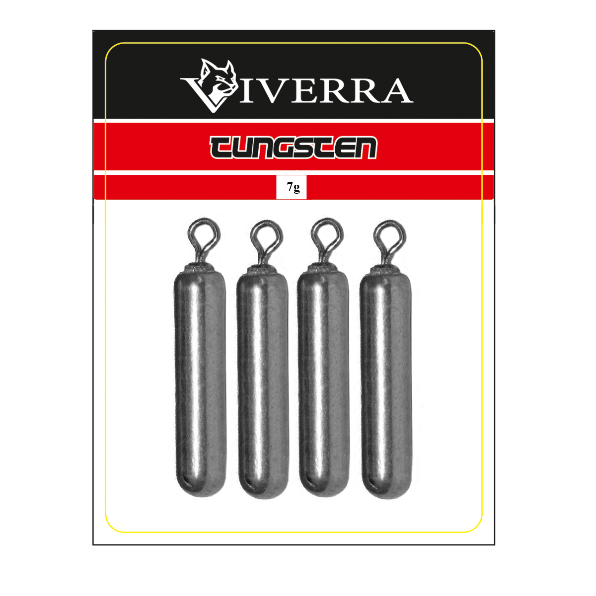 Груз дроп шот вольфрам Viverra 7g Natural (4шт)