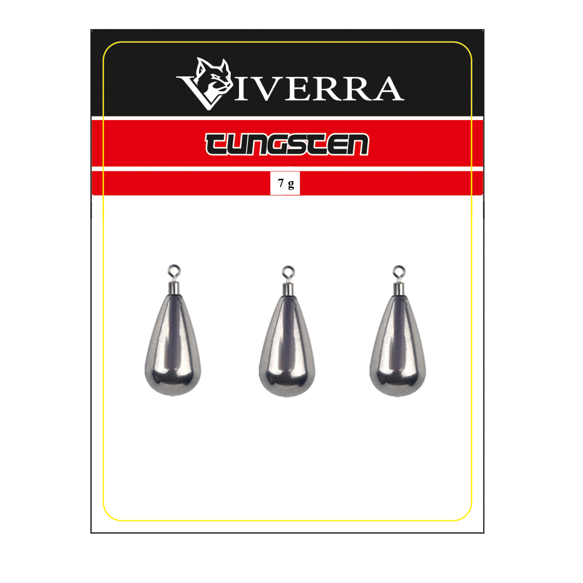 Груз джиг ріг вольфрам Viverra 7g Natural (3шт)