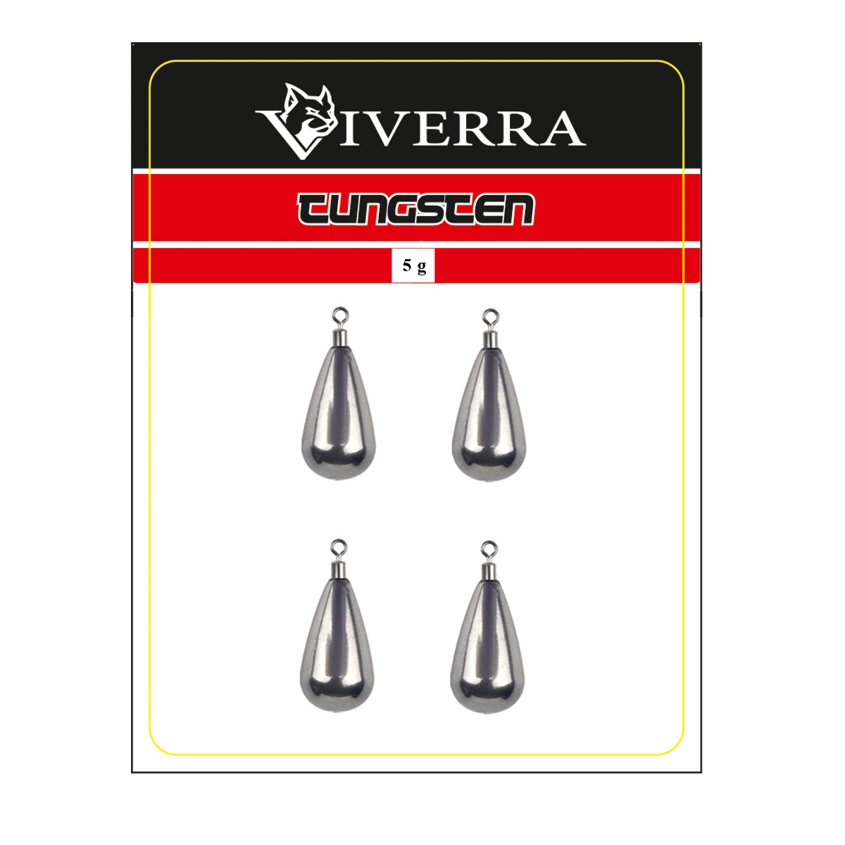 Груз джиг ріг вольфрам Viverra 5g Natural (4шт)