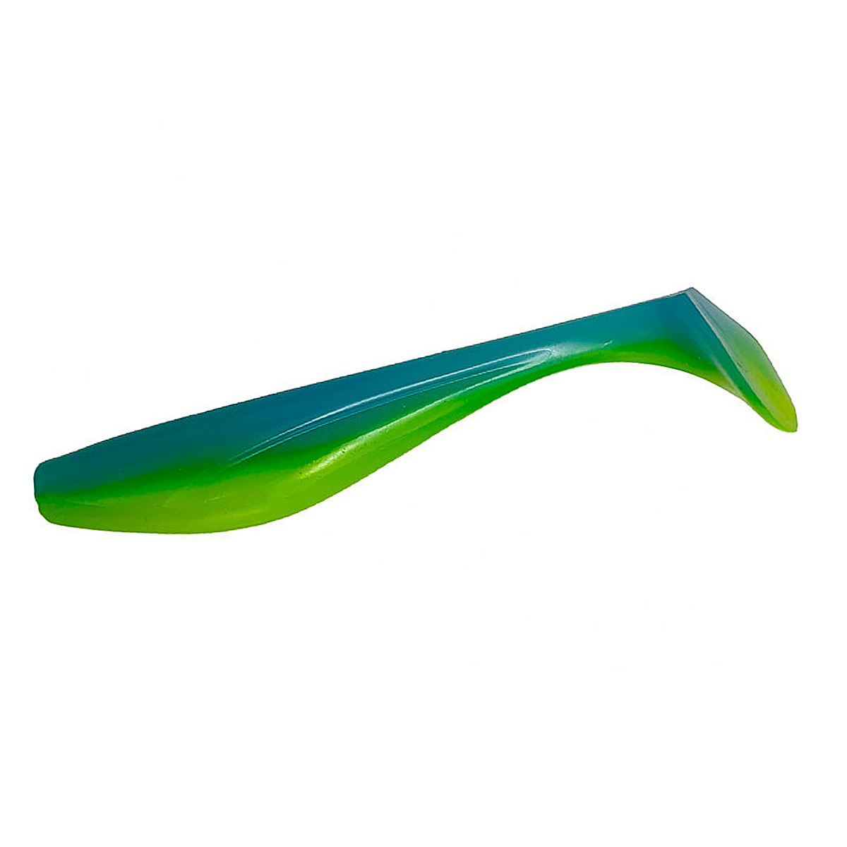 Силикон FishUp Wizzle Shad 5" 4pcs #206 Sky/Chartreuse