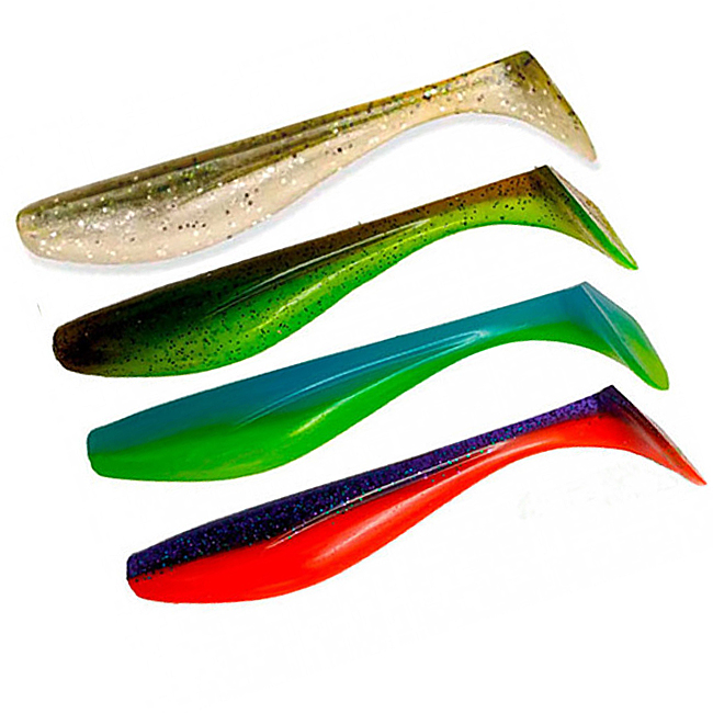 Силикон FishUp Wizzle Shad 5" 4pcs #MIX02 202 204 206 207