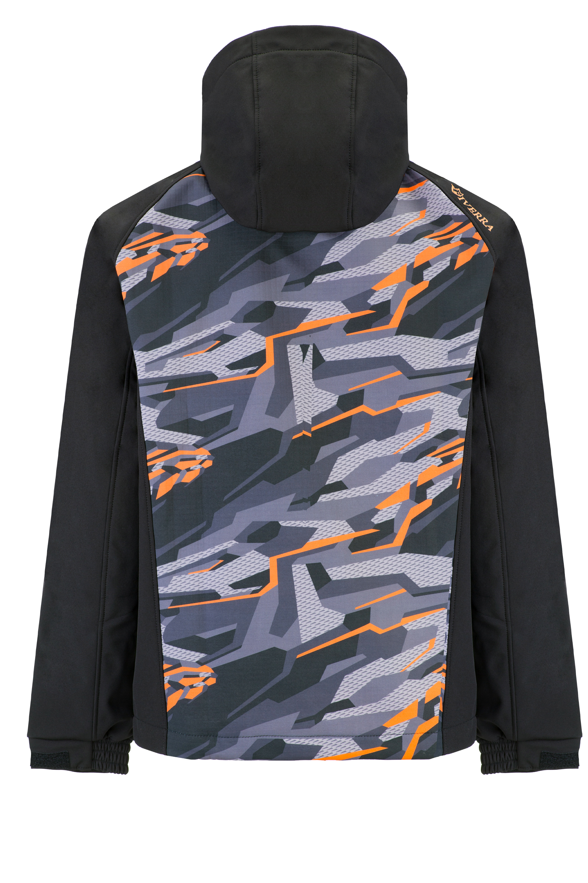 Куртка Viverra Softshell Infinity Hoody Black Camo Orange XL фото 2