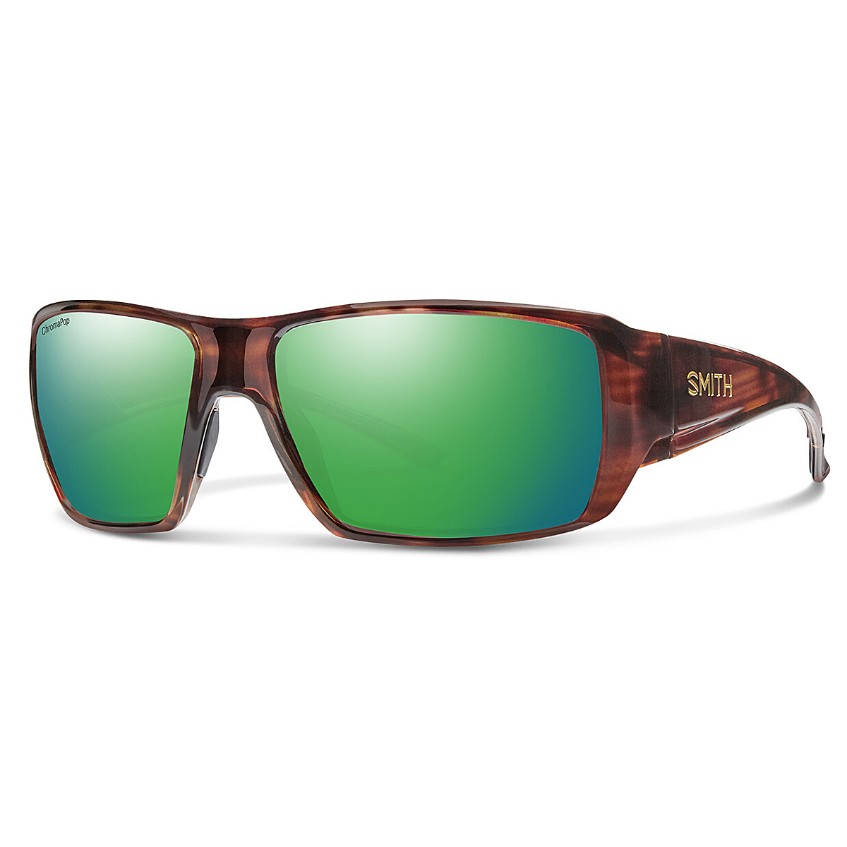 Очки солнцезащитные Smith Optics Guide's Choice Tortoise Polar Green Mirror фото 2