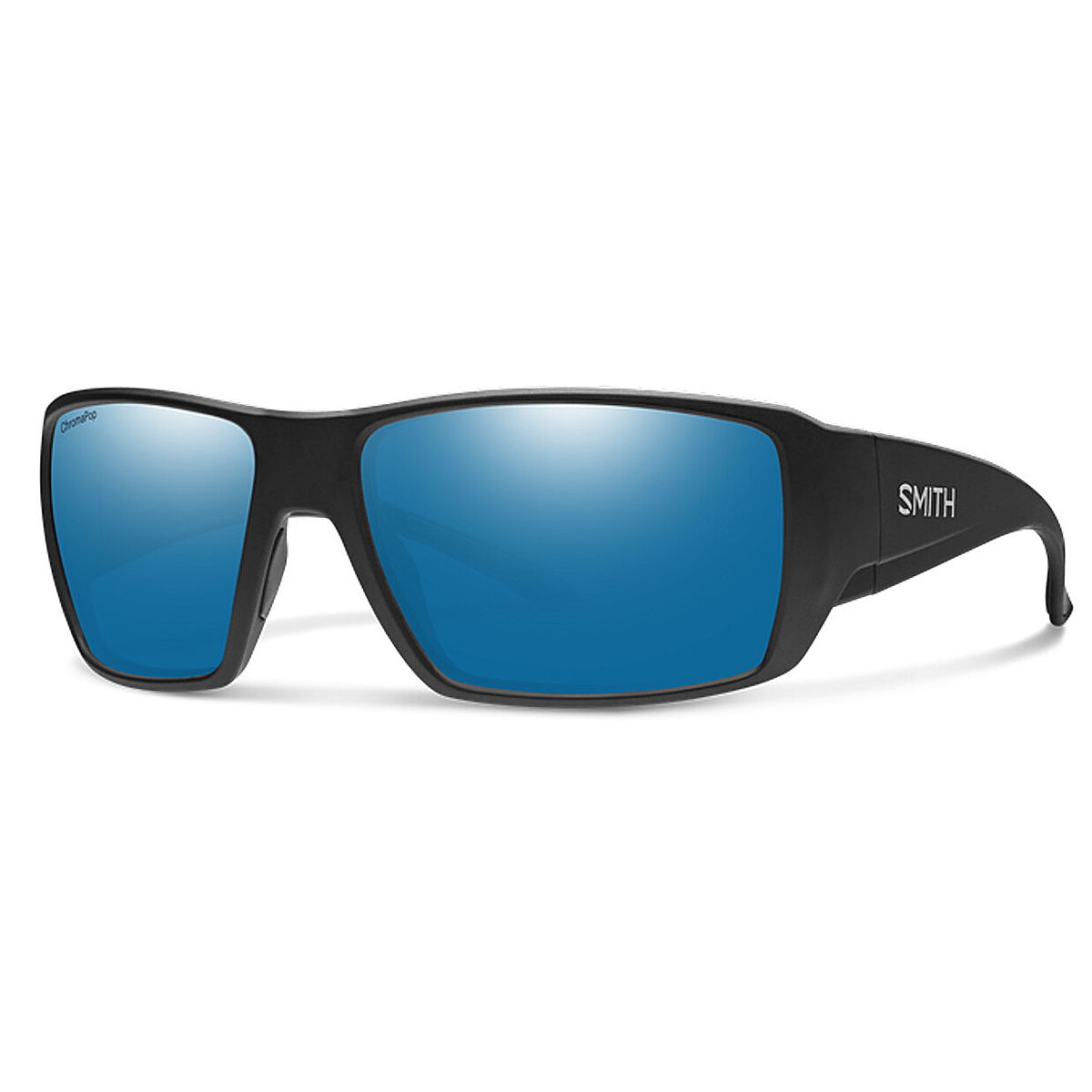 Очки солнцезащитные Smith Optics Guide's Choice XL Matte Black Polar Blue Mirror фото 2
