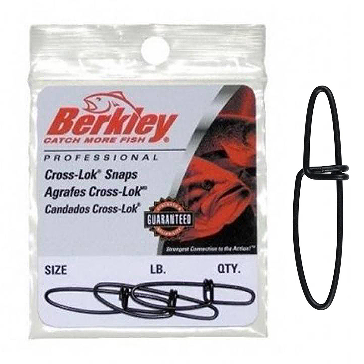 Застёжка Berkley Mc Mahon Cross-Lok Snaps #6 100lb Black 4pc